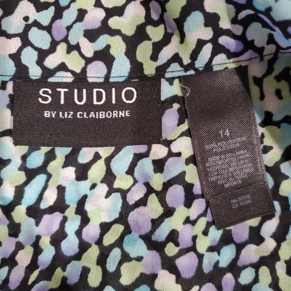 Liz Claiborne Studio Top sz 14 - Picture 5 of 8